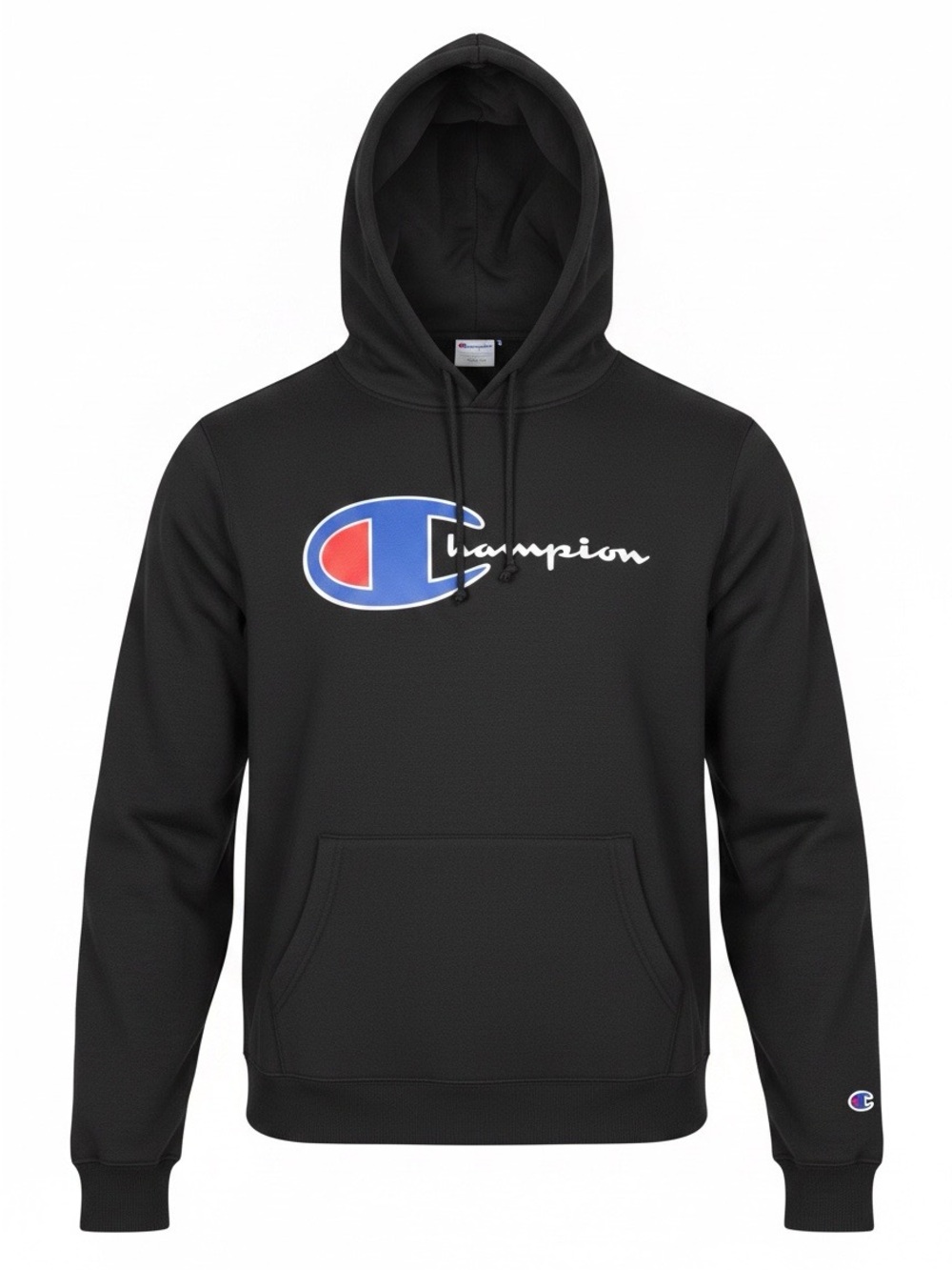 Champion Black Hoodie w/ Blue & Red Logo 2XL-New no tag-street wear-skaters-